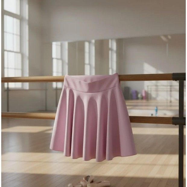 Saia com cós para ballet - helanca light dança ballet infantil envio imediato