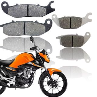Kit Pastilha Dianteira + Traseira Titan 160 Titan160 2025 em Oferta na Shopee