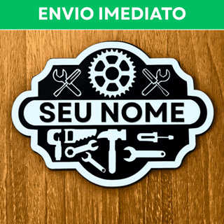 Placa Decorativa Mecânico Serralheiro Marceneiro l Grande Personalizada em Oferta na Shopee