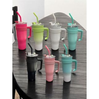 Garrafa Copo Térmico 1200ml com Tampa, Canudo e Alça – Mantém Bebidas Quentes ou Frias