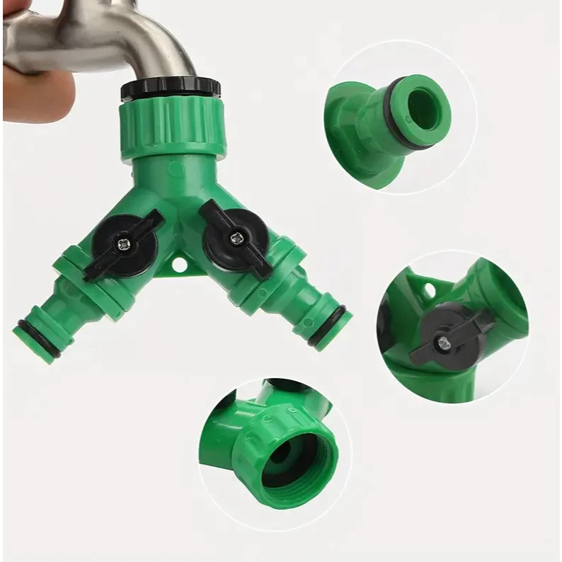 Jardim 2 Saídas Y Adaptador Para Conector Rápido De Torneira