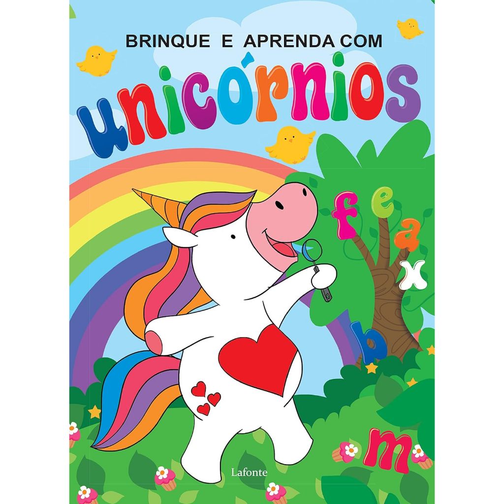 livro -  Brinque e Aprenda com Unicórnios Capa comum – Edição padrão, 18 junho 2018