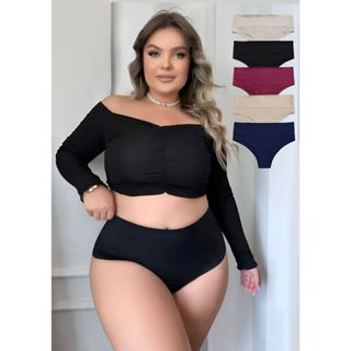 Calcinhas Cós Alto Lipo Modela E Define Cintura PLUS SIZE em Oferta na Shopee