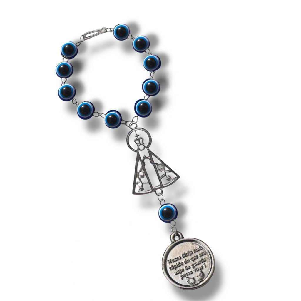 Dezena Olho Grego Nossa Senhora Aparecida Retrovisor Carro em Oferta na Shopee