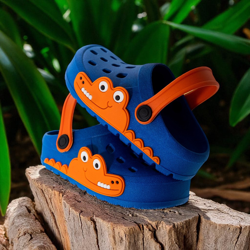 Babuche Jacaré Menino Infantil Crocodilo Sandália Papete