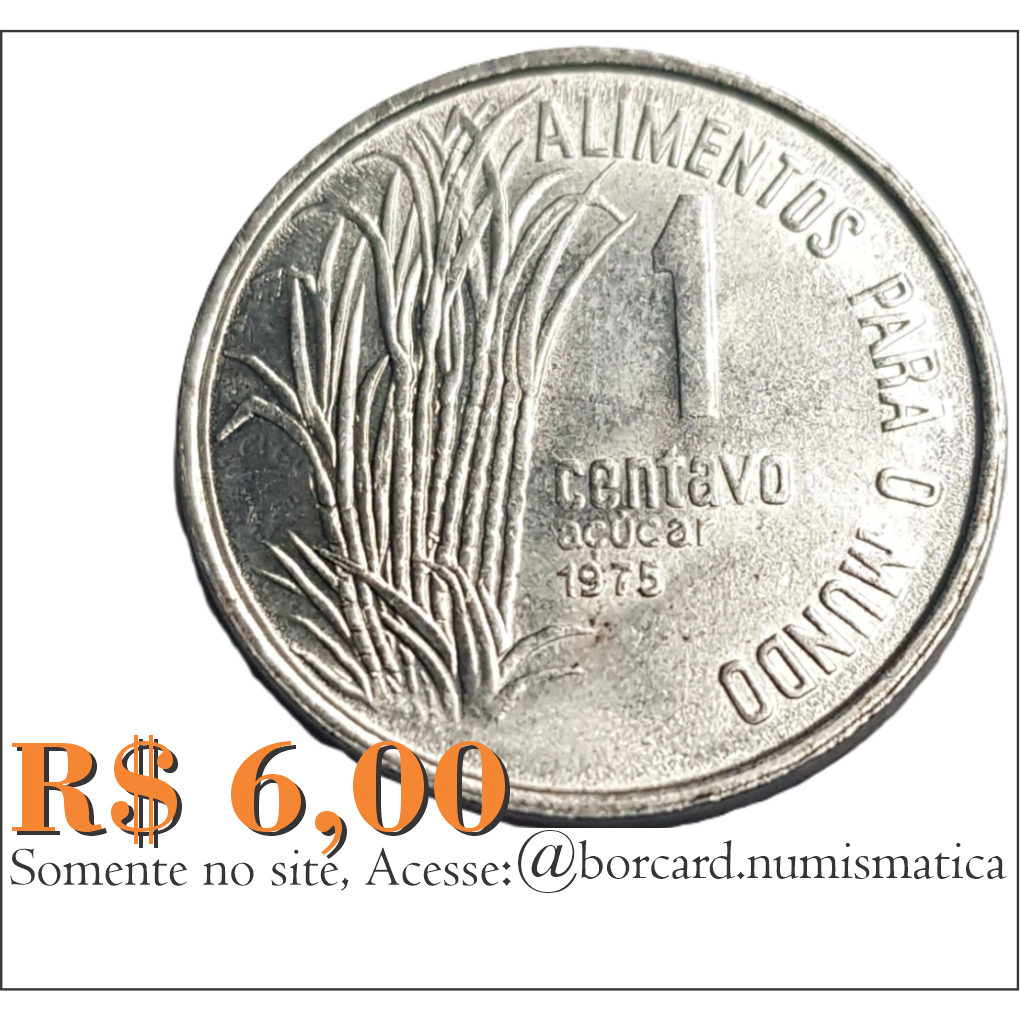 🇧🇷 🟡 Moeda FAO de 1 centavo 1975