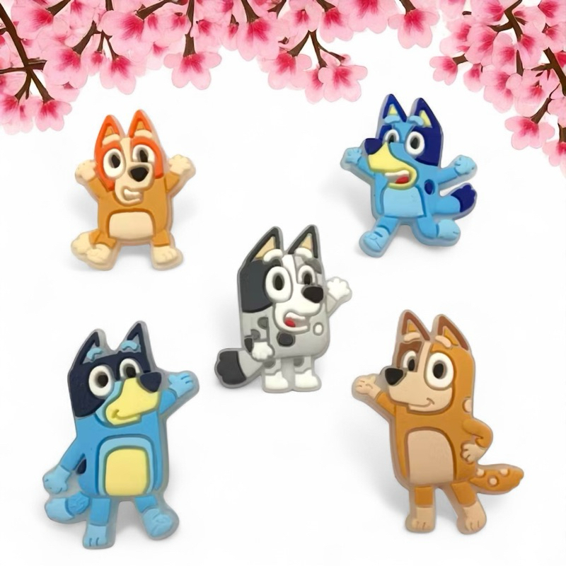 Kit 5 Pins para Babuche Cachorrinhos  Apliques Emborrachados