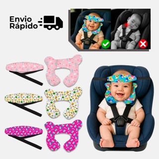 Almofada Para Pescoço Com faixa Apoio Suporte Cabeça Bebe Cadeirinha Carro Viagem Passeio em Oferta na Shopee
