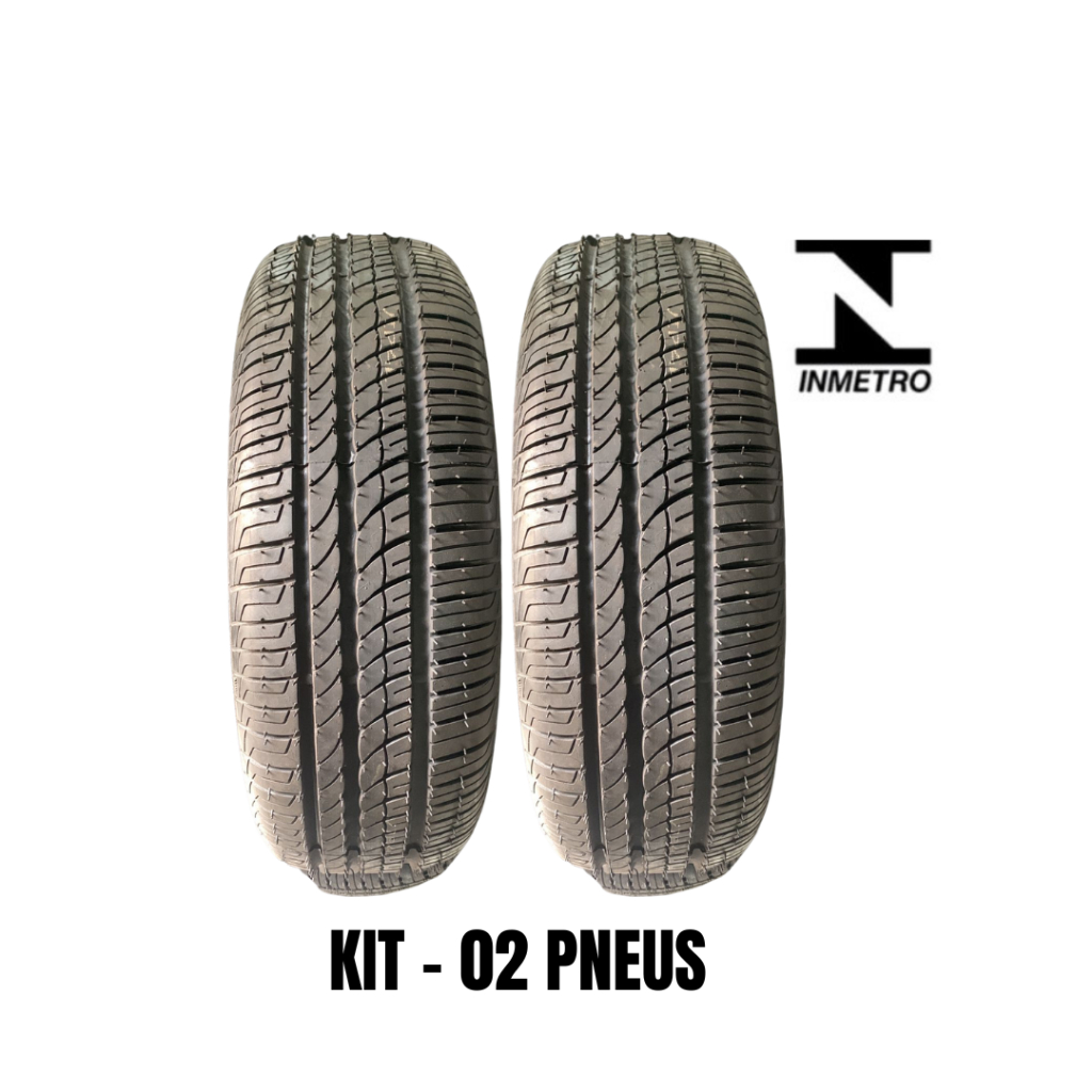 (Aprovado) Kit 2 Pneu de Carro Remolde Borracha Vipal Aro 15/195/60 Novo