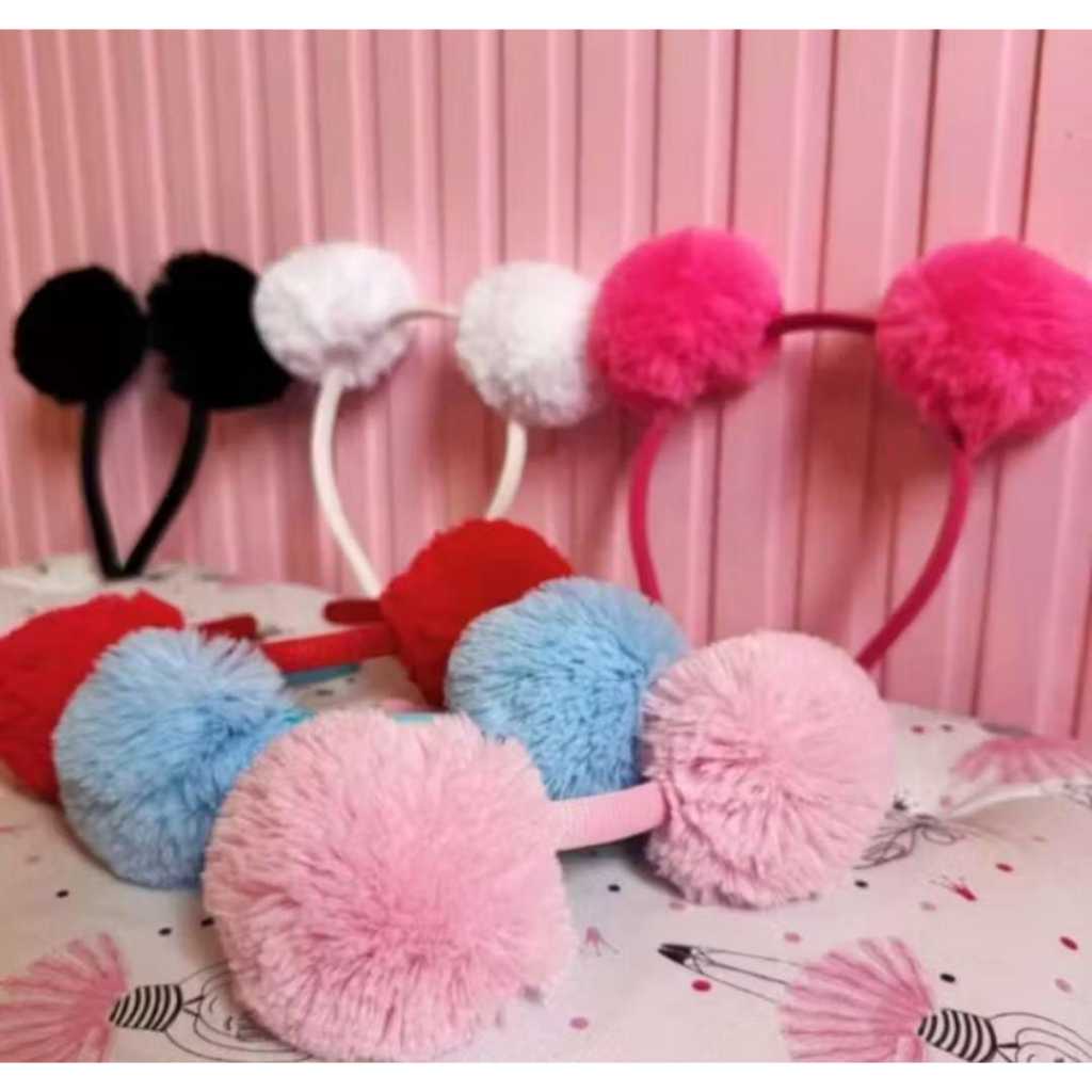 Acessório De Cabelo Para Criança Tiara Com Pompom Arquinho Para Cabelo Maria Clara em Oferta na Shopee