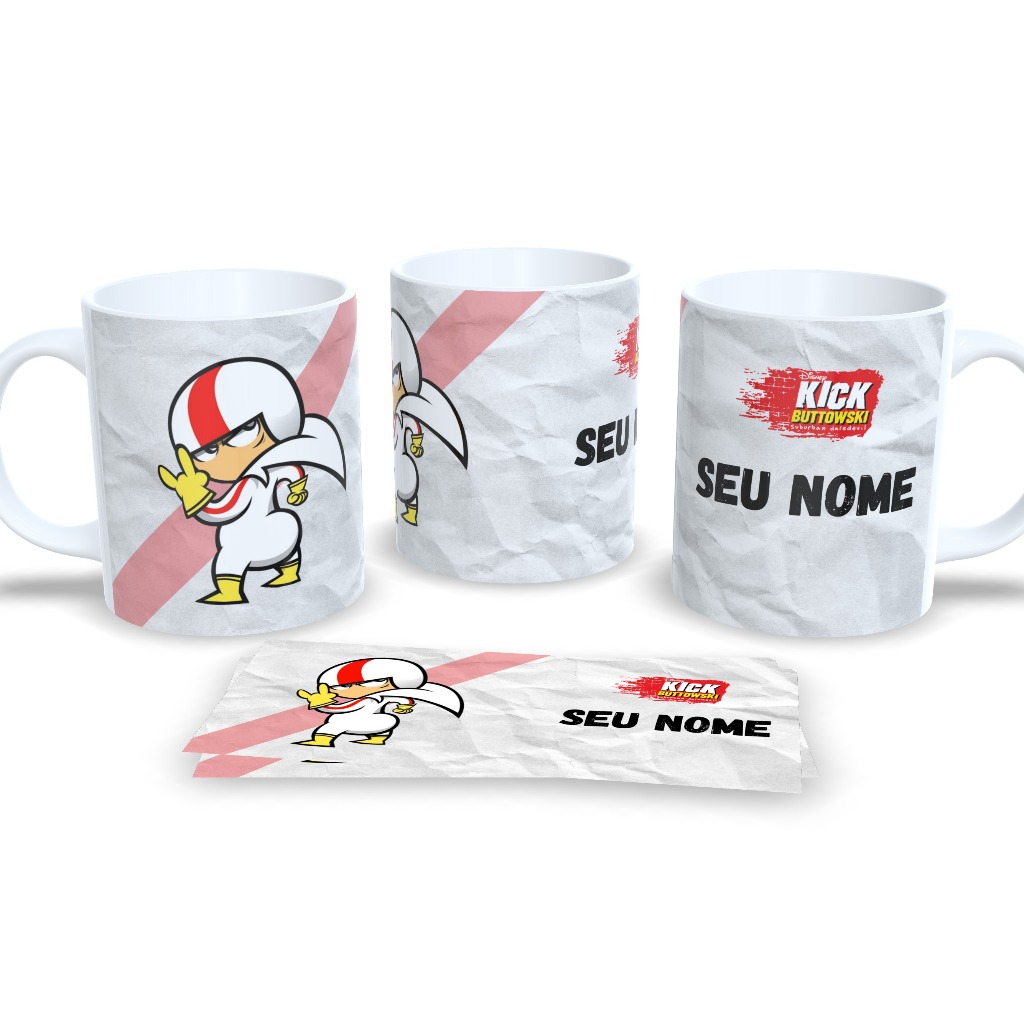 Caneca Kick Buttowski Personalizada com Nome – O Menino Radical