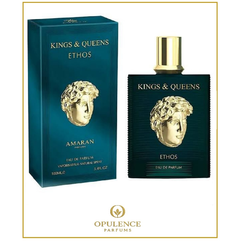 Perfume Kings & Queens Ethos Eau de Parfum 100ml Masculino | Perfume Árabe Original Importado