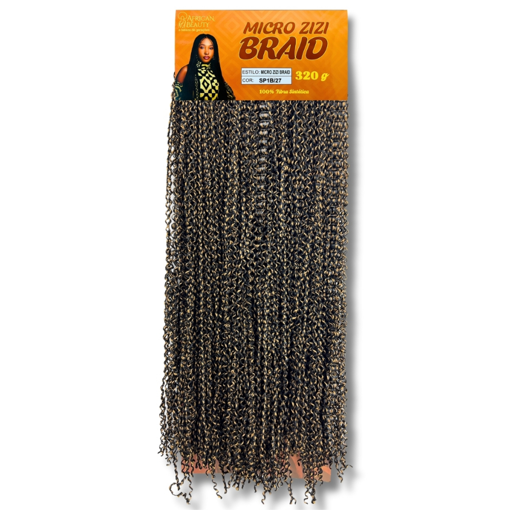 Cabelo Micro Zizi Kanekalon Miojinho African Beauty 320 Gramas