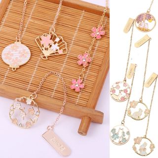 Marcador de página de Metal Ornamentos e flores delicado/criativo em Oferta na Shopee