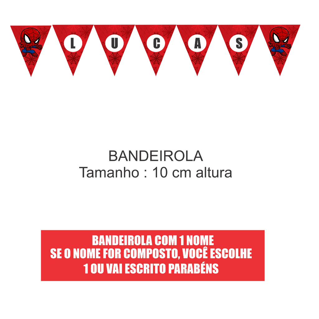 Kit festa homem Aranha Baby EXCLUSIVO - Kit homem aranha baby