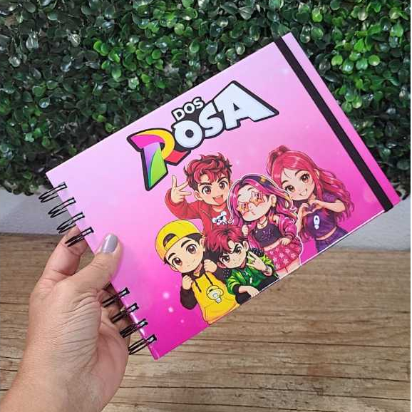 Livro de Colorir Dos Rosa com Emilly Vick, Katlen, Leozin, Robson e Void - Capa Dura, 50 Desenhos