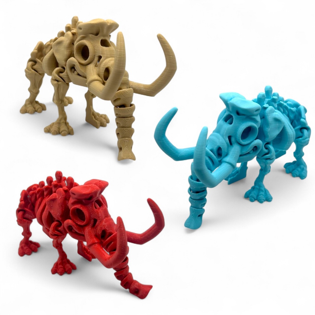 Mamute Esqueleto Articulado Brinquedo Fidget Toy Sensorial Decoração Pré-Histórica Era do Gelo em Oferta na Shopee