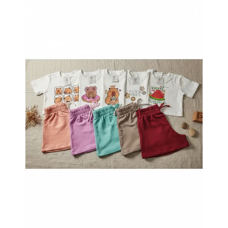 Kit 10 peças Infantil Menina Blogueirinha Feminino Festa Modinha Verão