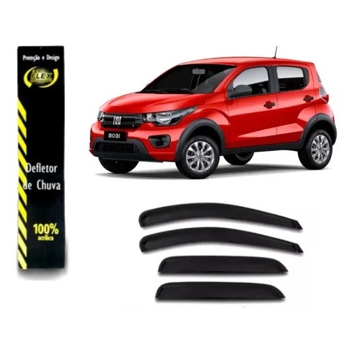 Calha de Chuva MOBI 2016 até 2023 4Portas em Oferta na Shopee