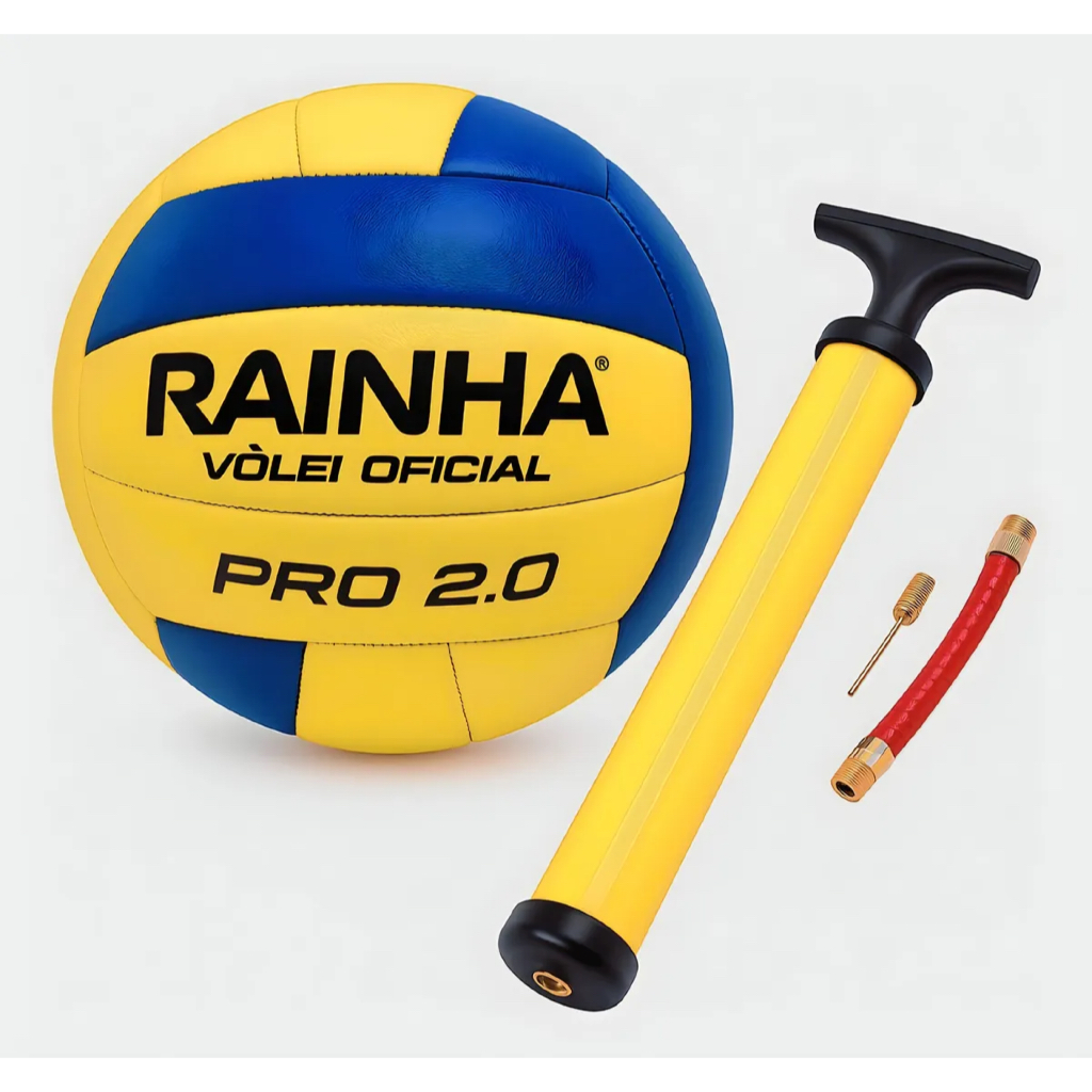Bola Vôlei Rainha 2.0 Praia Piscina Sítio Quadra + Bomba de Ar