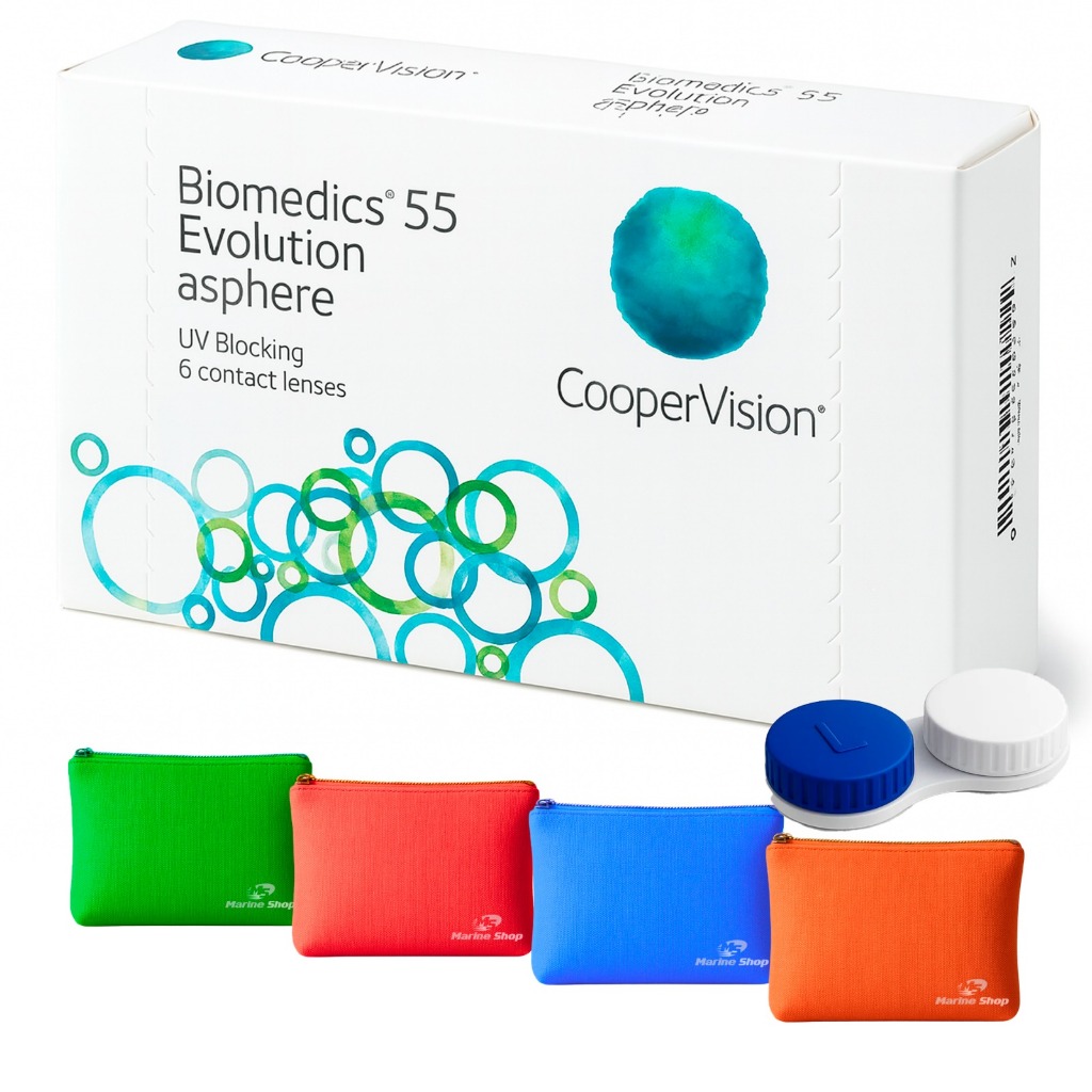 Lentes De Contato Biomedics 55 Incolor Com Grau + Estojo e Necessaire