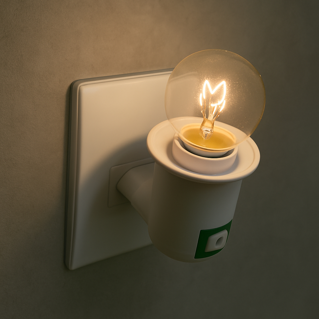 KIT Abajur de tomada - Luz noturna soquete E27 - Ideal para quarto INFANTIL!