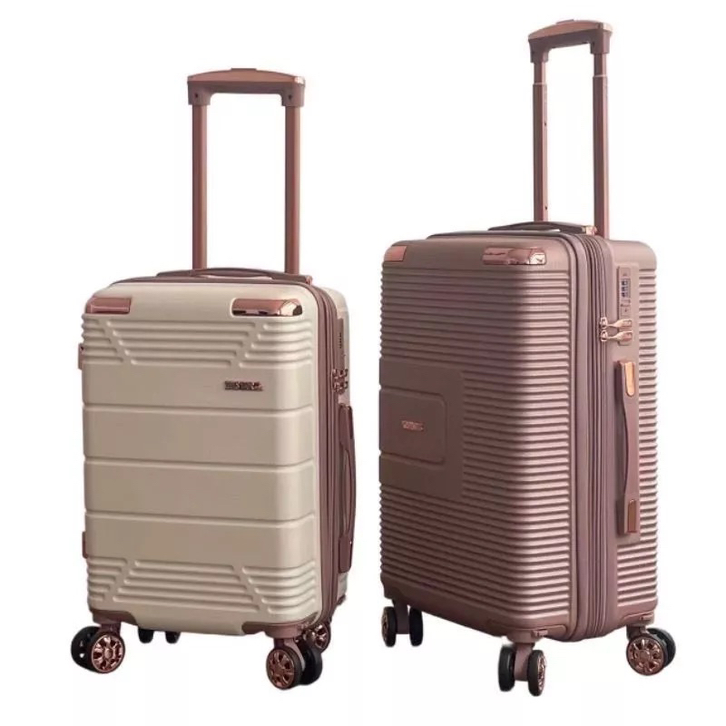 Mala De Bordo Linha Premium 10KG Zíper Dupla Rodinha Dupla 360 Cadeado Embutido Material Leve ABS em Oferta na Shopee