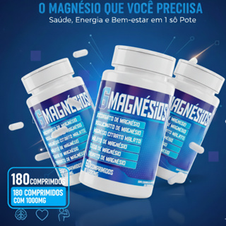 6 Tipos de Magnésio em um pote - 60 Comprimidos com 1000mg - Natuforme Premium em Oferta na Shopee