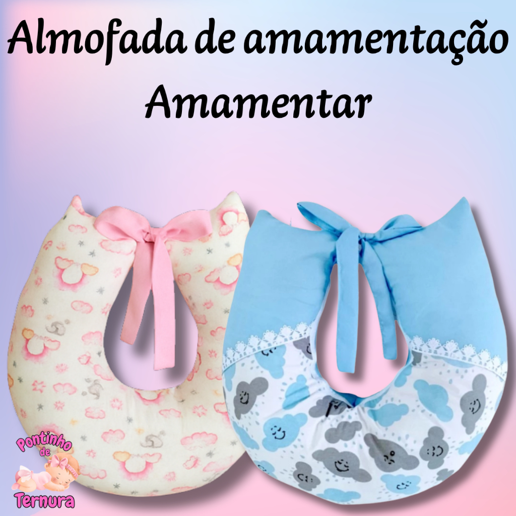 Almofada amamentação amamentar |bebê apoio conforto gestante | travesseiro ergonômico multifuncional