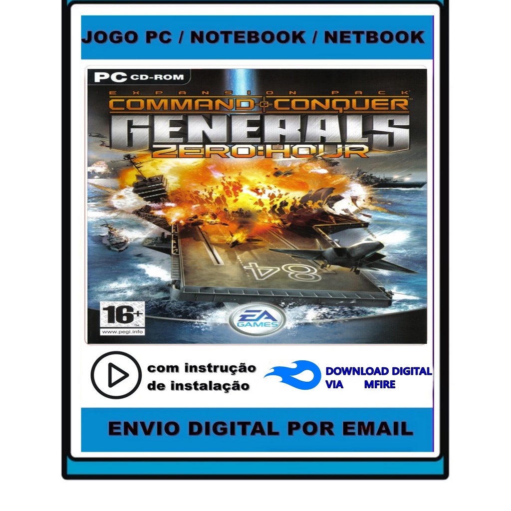 Command & Conquer Generals + Zero Hour - Em Português - Pc