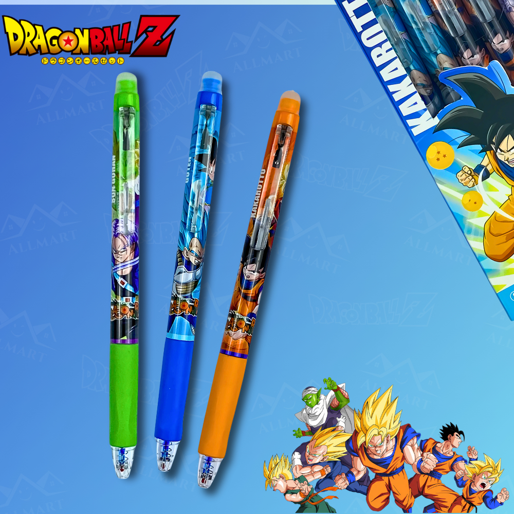 Caneta Apagável Dragon Ball Z Material Escolar ou Escritório Kawaii em Oferta na Shopee