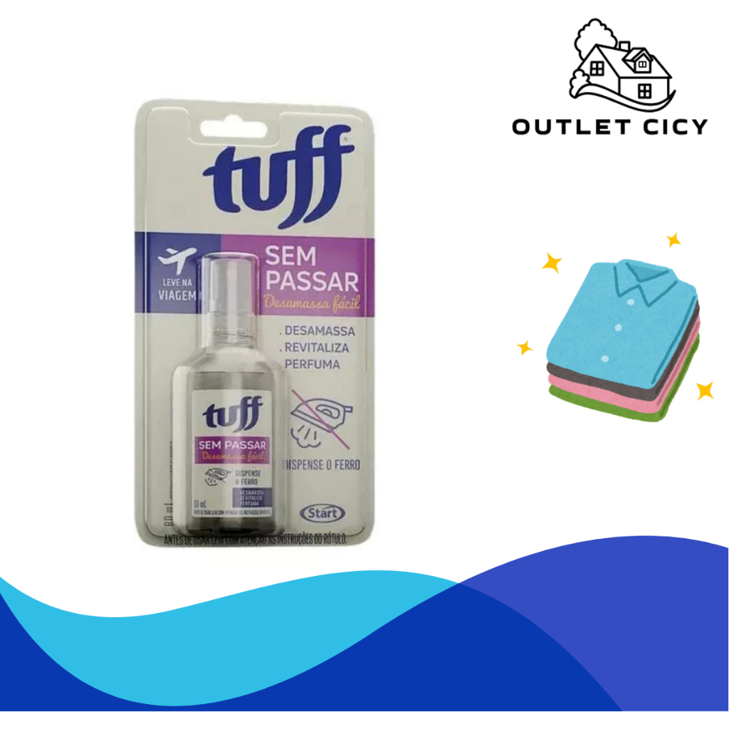Tuff Spray  Desamassa Roupa Fácil Sem Passar Tuff -Otimo Para Viagem em Oferta na Shopee