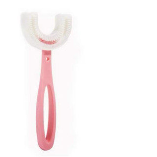 Escova de Dente Infantil em Formato U Aprendizado e Higiene 360° Cerdas Macias Crianças e Bebês-Envio Já
