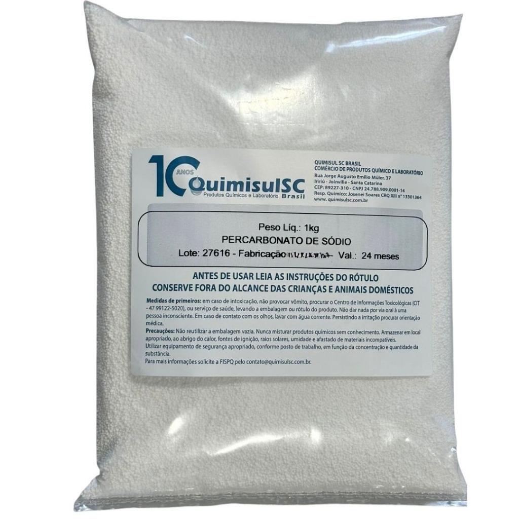 PERCARBONATO DE SÓDIO 1 KG QUIMISUL em Oferta na Shopee