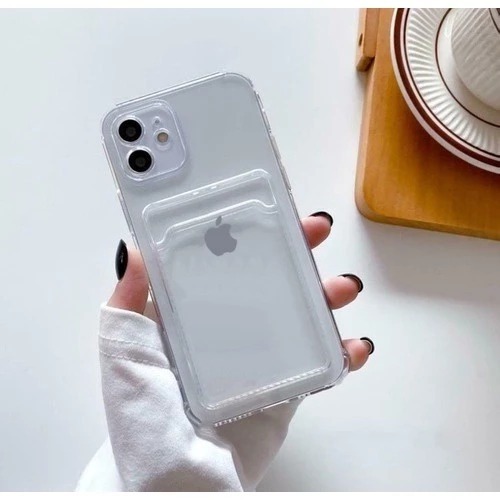 Capa Transparente Com Porta Cartão PARA IPhone 7PLUS/8PLUS/ XR/ IP11/ IP12/ 13/ 13 PRO MAX, CAPA ANTI-IMPACTO..