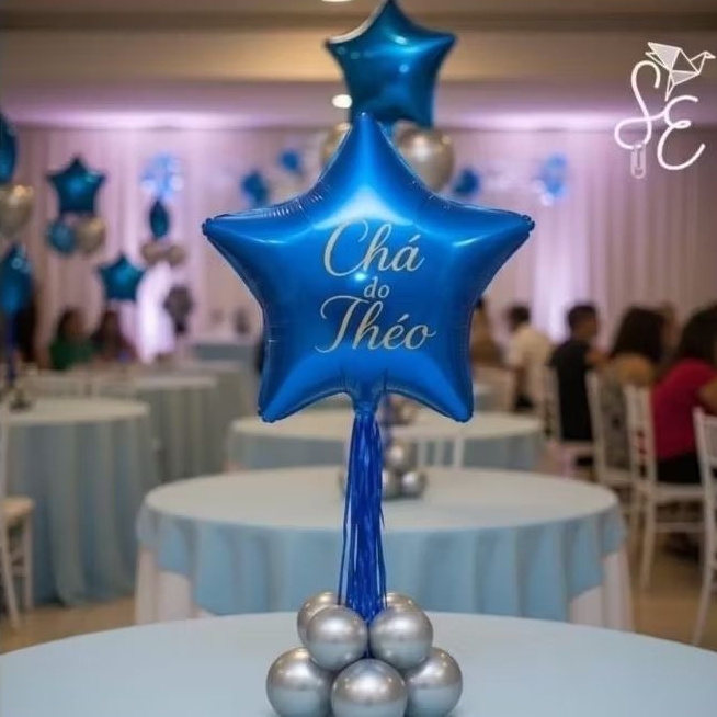 Kit  Adesivos de Vinil Personalizados – Nome, Idade ou Frase p/ Centro de Mesa e Balão em Oferta na Shopee