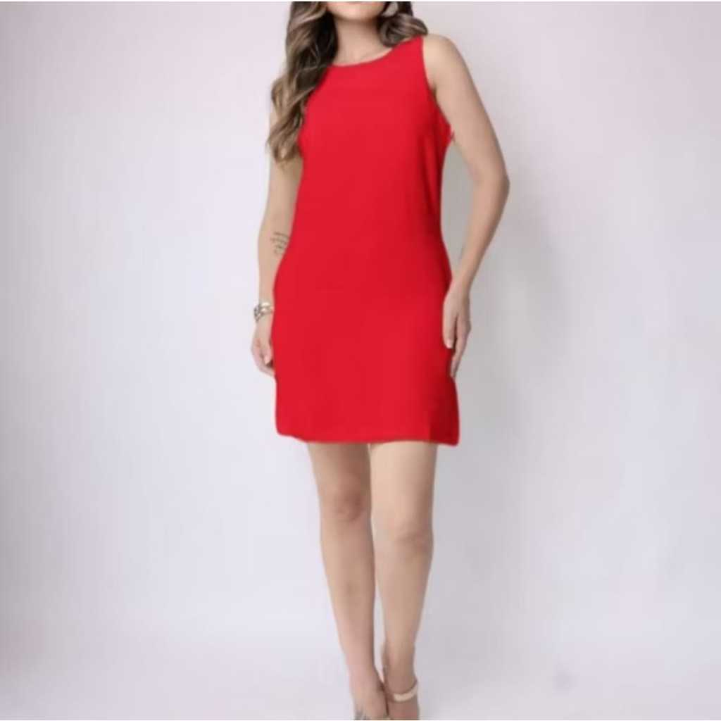 Vestido Tubinho Feminino en Alfaiataria Curto Casual Elegante Tubinho Liquidação2026**& em Oferta na Shopee