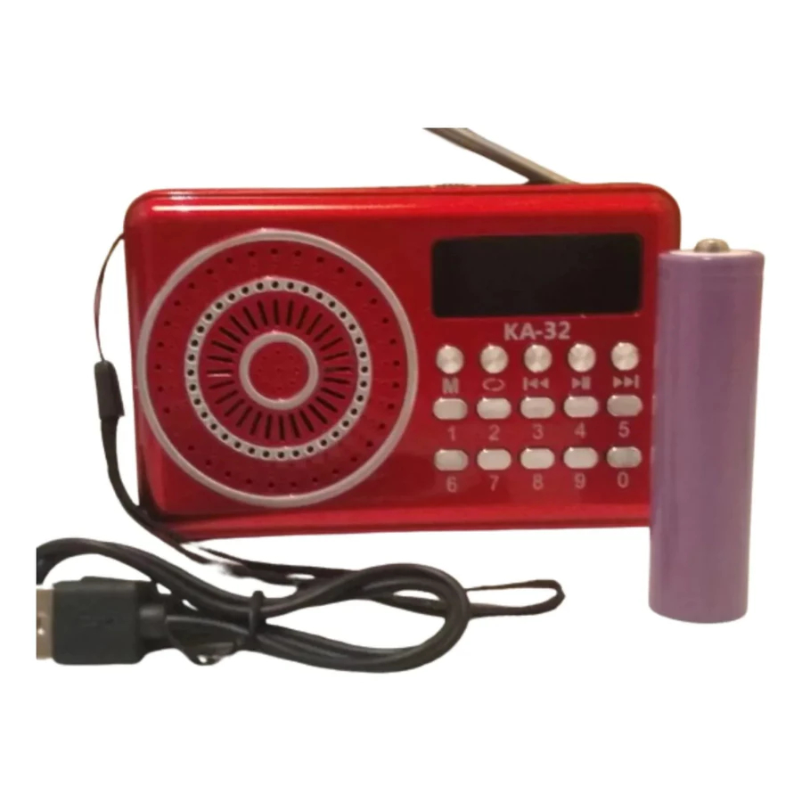 Radinho Portátil De Pilha Am Fm Radio De Bolso Bluetooth Recarregável Original KAPBOM/ALTOMEX