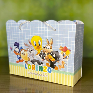 Sacolinha Personalizada BABY LOONEY TUNES PEGUE E MONTE Lembrancinhas Para Festa Sacola Surpresa em Oferta na Shopee