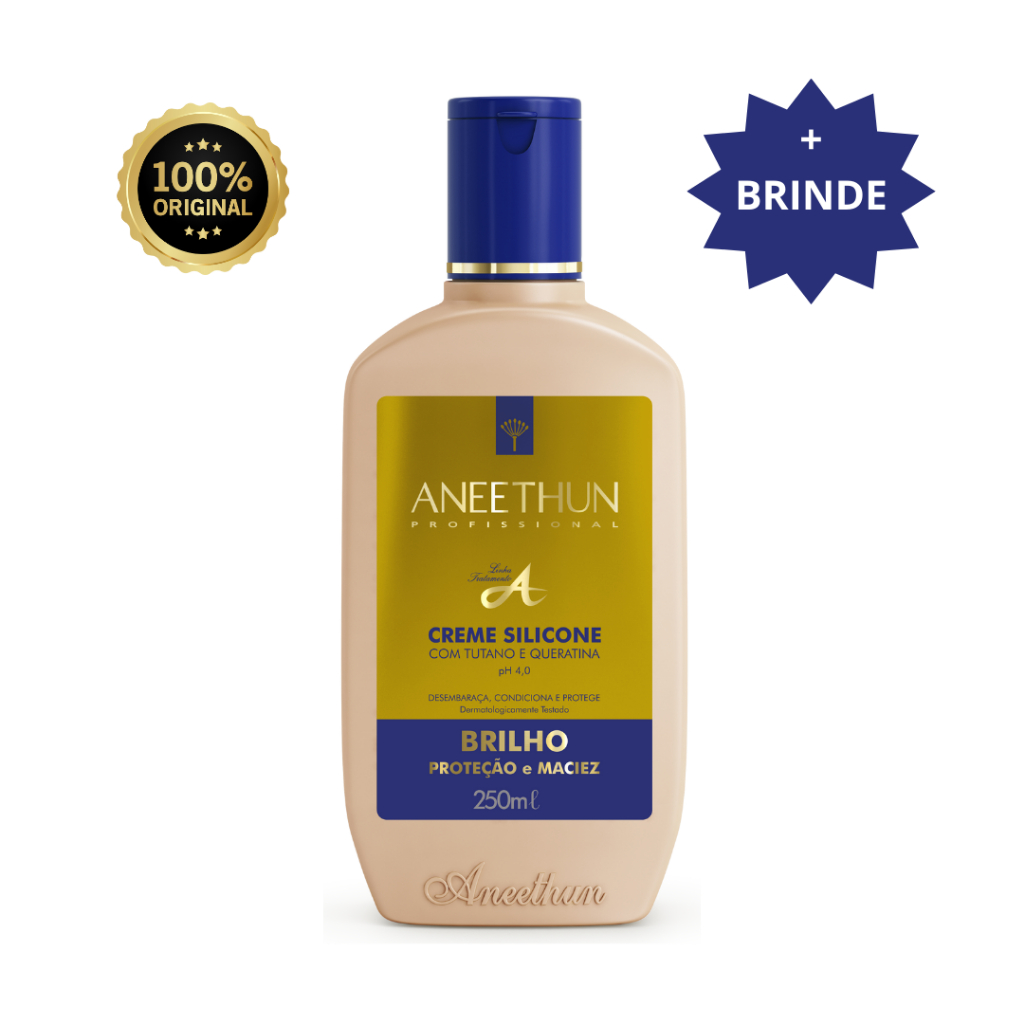 Creme De Silicone Aneethun Linha A 250ml - Brilho Intenso E Proteção