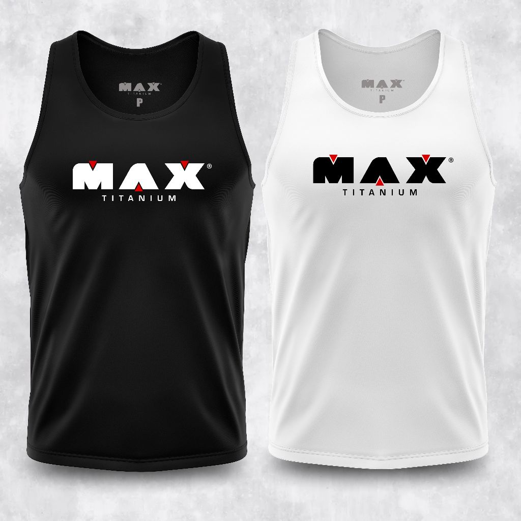 Regatas Max Titanium Dry Fit Esportiva - Academia em Oferta na Shopee