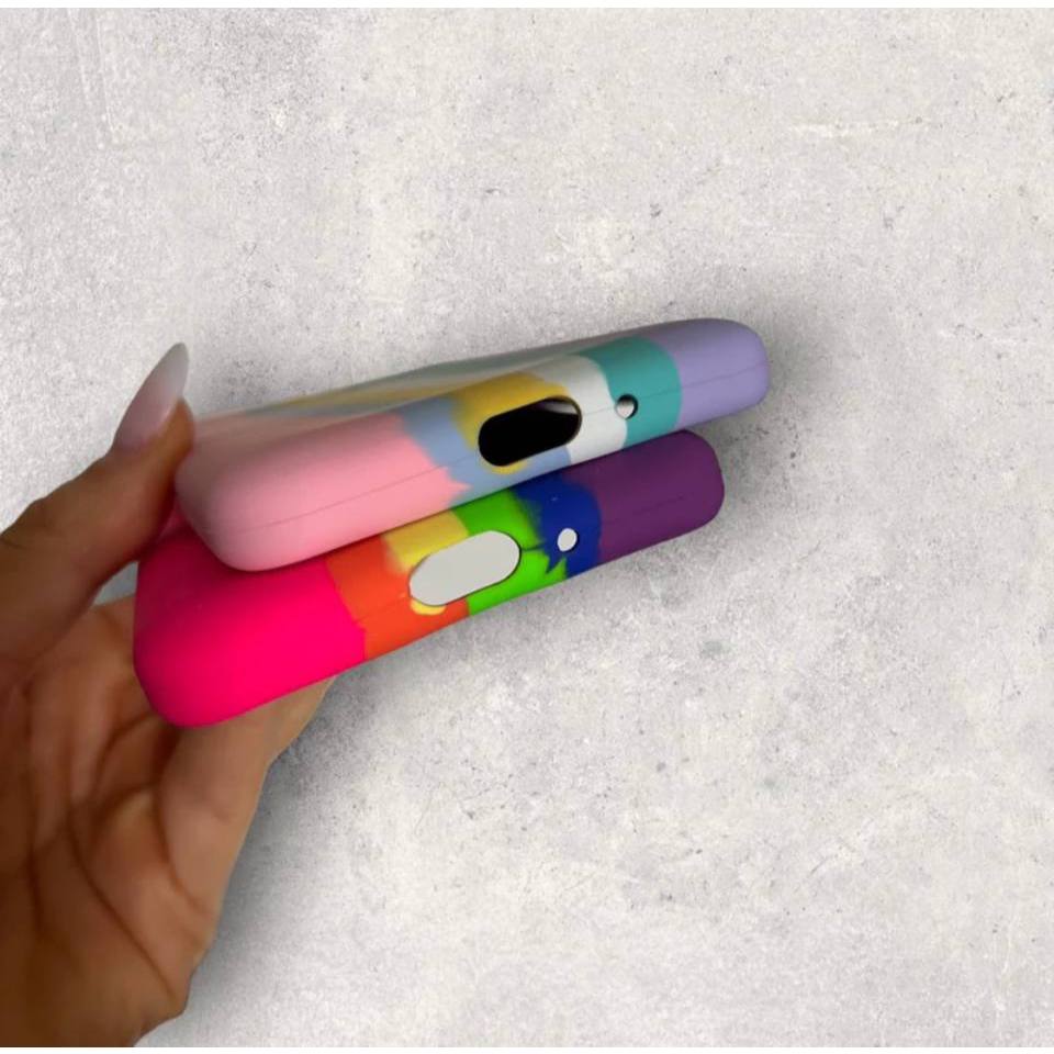 Capa Capinha Arco iris silicone Câmera Aveludada Fechada para XIAOMI NOTE 9T NOTE 9 NOTE 8 REDMI 9C POCO F3 M3 POCO C3
