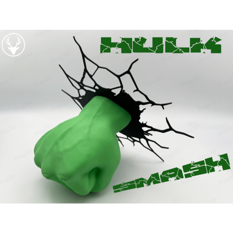 Hulk Esmaga Peça Decorativa para Gaming Romm 3D em Oferta na Shopee