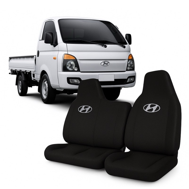 Capa de Banco Caminhão Hyundai HR - 90% couro e 10% tecido (couro e pluma)