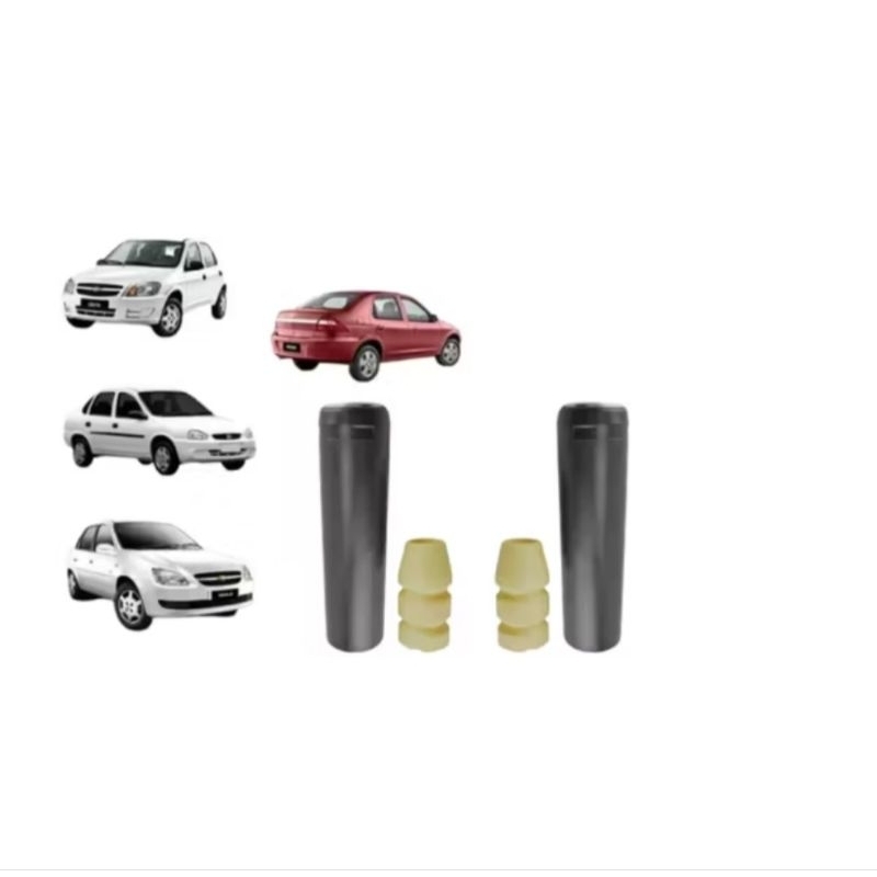 🚗 Kit Batente + Coifa Amortecedor Traseiro – Agile / Celta / Corsa