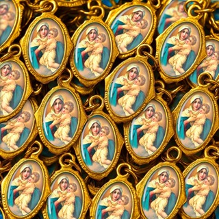 100 Medalhas Mãe Rainha - Católico Resinadas – Para Terços, Escapulários, Lembrancinhas, Artesanato e Revenda em Oferta na Shopee