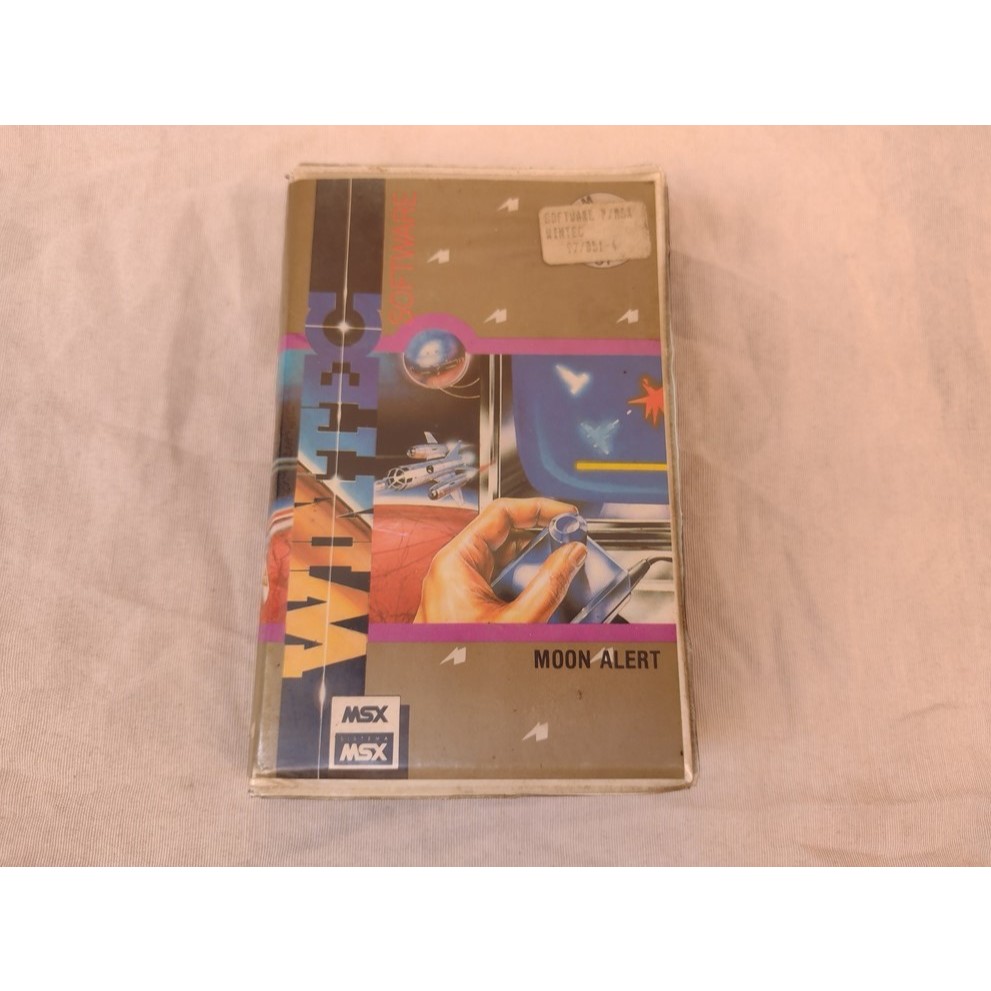 Fita Cassete Msx Moon Alert No Estado - Leia Descrição