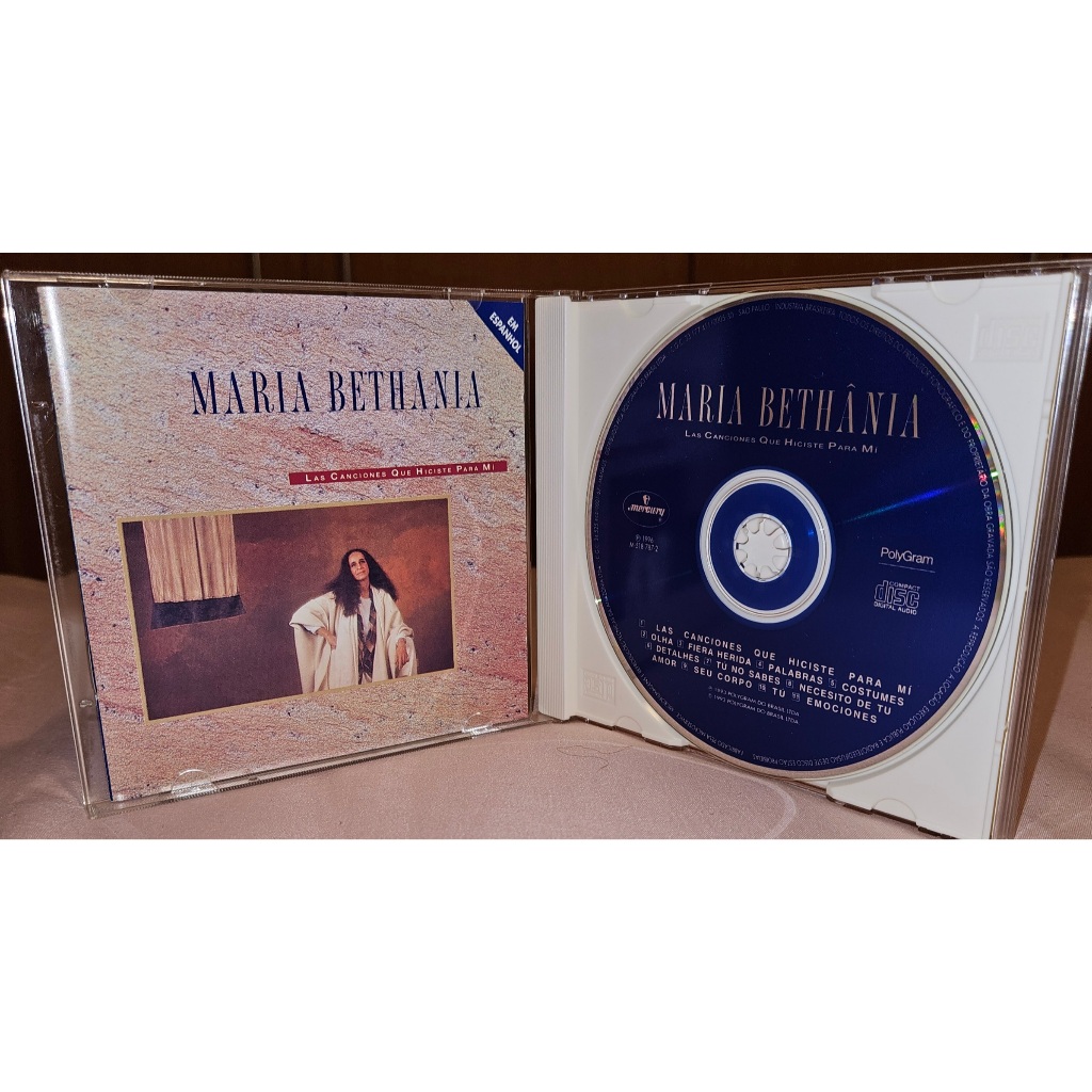Cd Espanhol Maria Bethania - Las Canciones Que Hiciste Para Mi (As Canções Que Você Fez Pra) Fera Ferida, Roberto Carlos