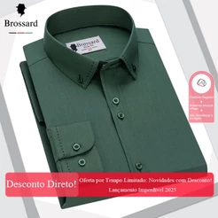 Camisa Social Masculina Premium - Antimarcas e Respirável - Para Escritório e Estilo Casual