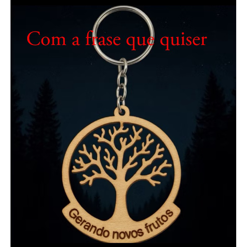 50 Chaveiros Árvore Da Vida Personalizados Em mdf Para Lembrancinhas em Oferta na Shopee